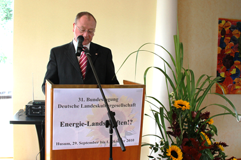 Begrüßung durch Herrn Arne Wulff, Chef der Staatskanzlei Schleswig-Holstein (Quelle: DLKG)